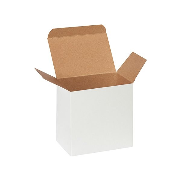 Bsc Preferred 6 x 4 x 6'' White Reverse Tuck Folding Cartons, 200PK RTD8W - main